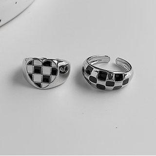 Check Alloy Open Ring (various Designs)