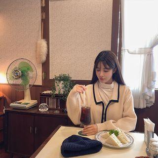Collared Zipped Cardigan