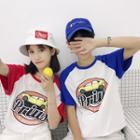 Couple Matching Printed Raglan T-shirt