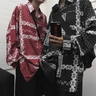 Couple Matching Long Sleeve Print Shirt