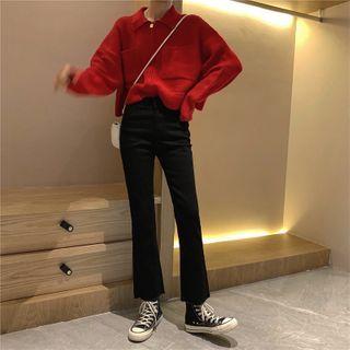 Sweater / Boot Cut Jeans