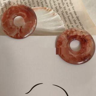 Perforated Hoop Earring As Shown In Figure - One Size