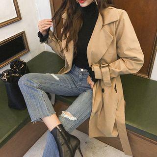 Belted Double-breasted Trench Jacket