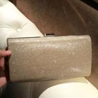 Glittered Clutch With Chain Strap