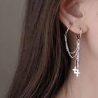 Cross Chain Earring