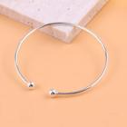 Metal Bangle With Gift Box - 1 Pc - Silver - One Size