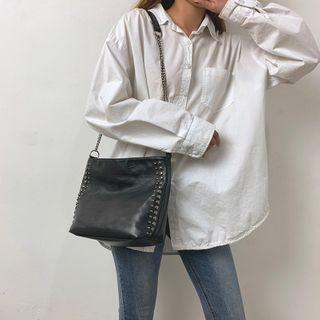Rivet Crossbody Tote Bag