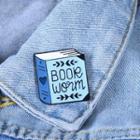 Book Brooch Blue - One Size