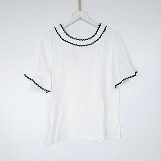 Short-sleeve Piped Top