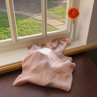 Satin Pastel Shopper Bag