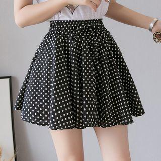 Patterned A-line Mini Skorts