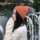 Ribbed Knit Beanie As Shown In Figure - One Size