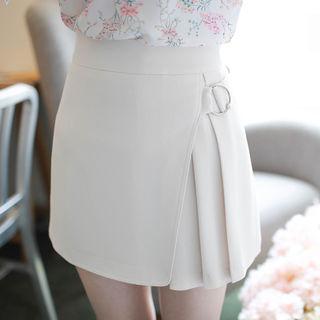Pleated-front Mini Skort