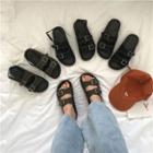 Buckled Slide Sandals / Flat Sandals