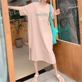 Together Letter T-shirt Dress