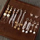 Wedding Faux Pearl Fringed Clip-on Earring / Drop Earring (various Designs)