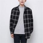 Mock-neck Brush Fleece-lined T-shirt