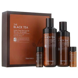 Tony Moly - The Black Tea London Classic Set: Toner 180ml + 20ml + Emulsion 160ml + 20ml