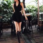Set: Halter Top + A-line Dress
