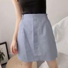 Button Front Tulip Skirt