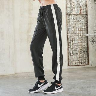 Contrast Trim Sports Pants