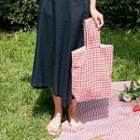Gingham Cotton Tote