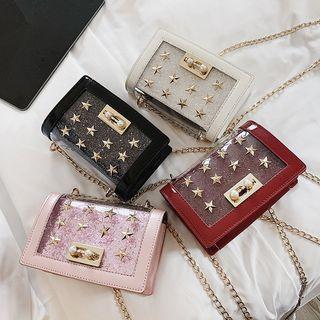 Star Detail Chain Strap Crossbody Bag