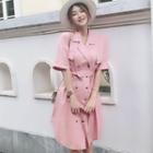 Short-sleeve Double Breasted Coat