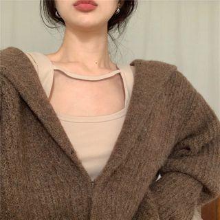 Tank Top / Hooded Cardigan