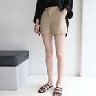 Cuffed-hem Stripe Shorts