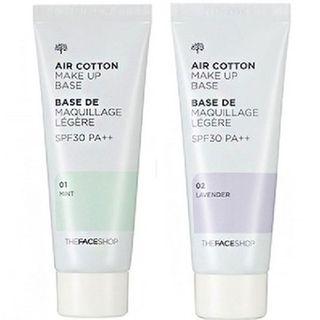 The Face Shop - Air Cotton Makeup Base Spf30 Pa++ (2 Colors) #02 Lavender