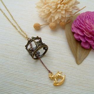 Merry-go-round Necklace Copper - One Size