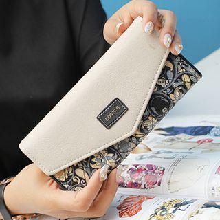 Floral Print Envelope Long Wallet