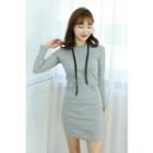 Petite Size Hooded Bodycon Dress