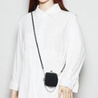 Clipframe Faux Leather Crossbody Bag Black - One Size