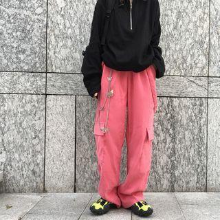 Wide Leg Cargo Jumper Pants