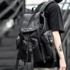 Buckled Flap Backpack Black - One Size