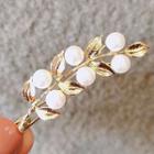 Branches Alloy Faux Pearl Hair Clip