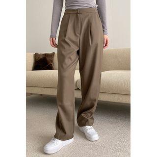 Twisted-seam Wide-leg Dress Pants