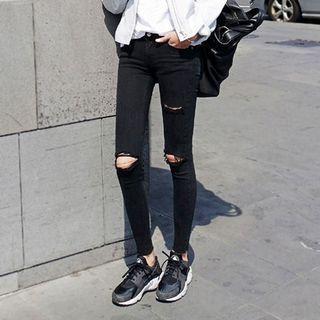 Cutout Skinny Jeans (various Designs)