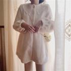 Lace Collar Button Coat