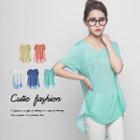 Short-sleeve Dip-back Top