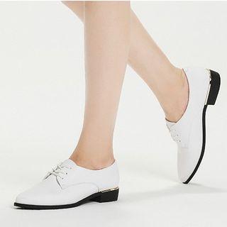 Lace-up Pointy-toe Shoes