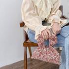 Printed Shirred Strap Tote Bag