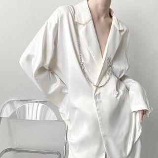 Two Button Chain-accent Blazer