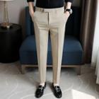 Embroidered Tapered Dress Pants