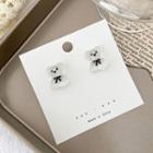 Bear Acrylic Earring 1 Pair - 01 - Transparent - One Size