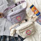 Heart Print Belt Bag