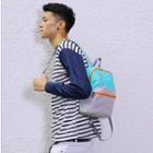Contrast Color Nylon Backpack