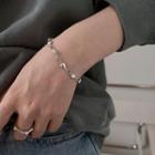 Sterling Silver Heart Bracelet 1pc - Silver - One Size